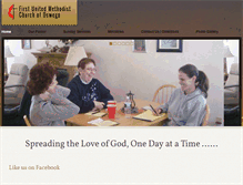 Tablet Screenshot of oswegofirstumc.org